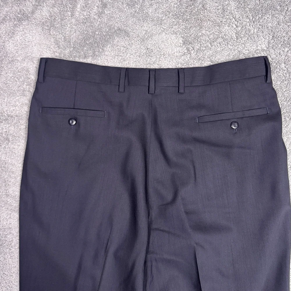 Zignone Dress Pants Mens IT 52 US 36 Wool Pleated Cuffed Italy Made New Wool